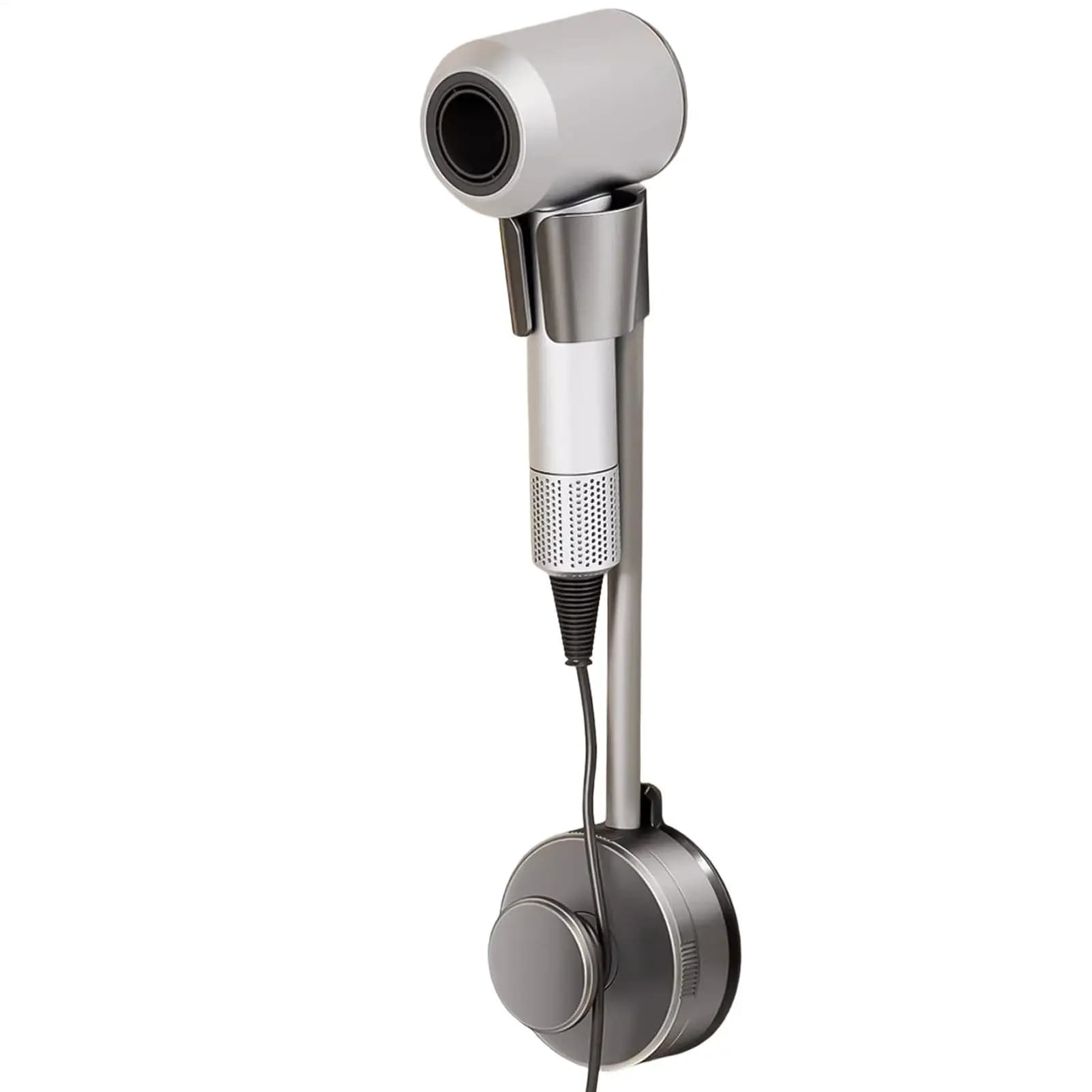 Wall support for hair diffuser, hands-free suction cup holder for woman, wife, girlfriend, home, apartment, hotel
