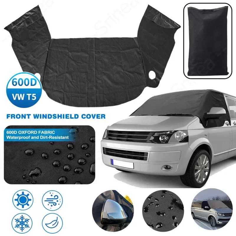 For VW T5 T6 Car Windshield Sun Shade Waterproof Protector Front Windscreen Cover Summer Winter Sunshade Snow Shiled