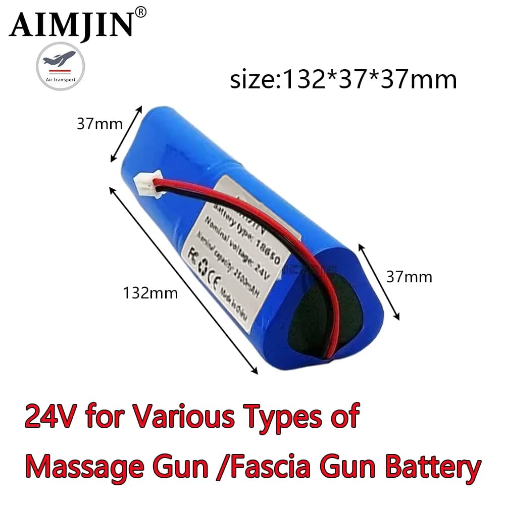 24V 2500mAh Li-ion Rechargeable 6s1p Battery Pack for Phoenix A1 Massage Gun,Fascia Gun With BMS DIY Install New