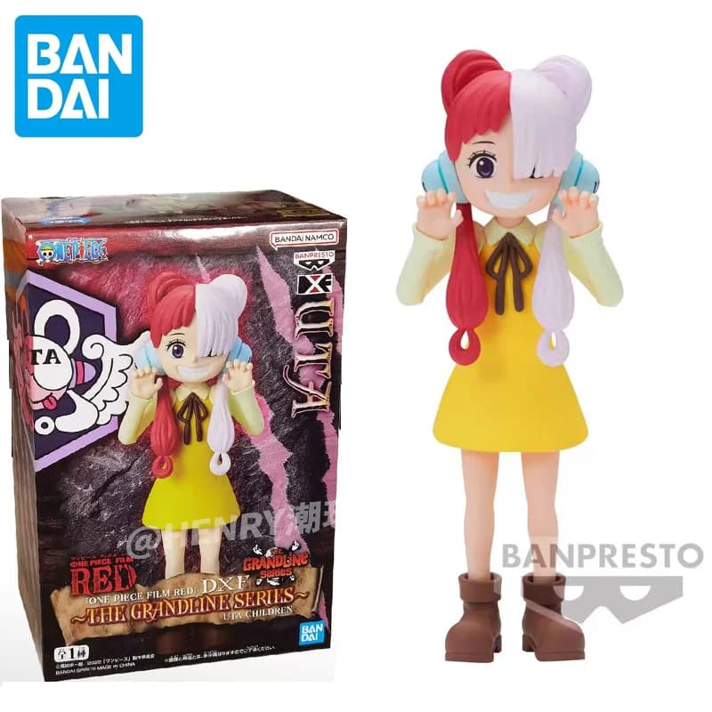 Bandai Original Anime One Piece Red Movie DXF Uta Bambino Action PVC Figure One Piece Raccogliere Modello Decorativo Giocattoli regalo di compleanno