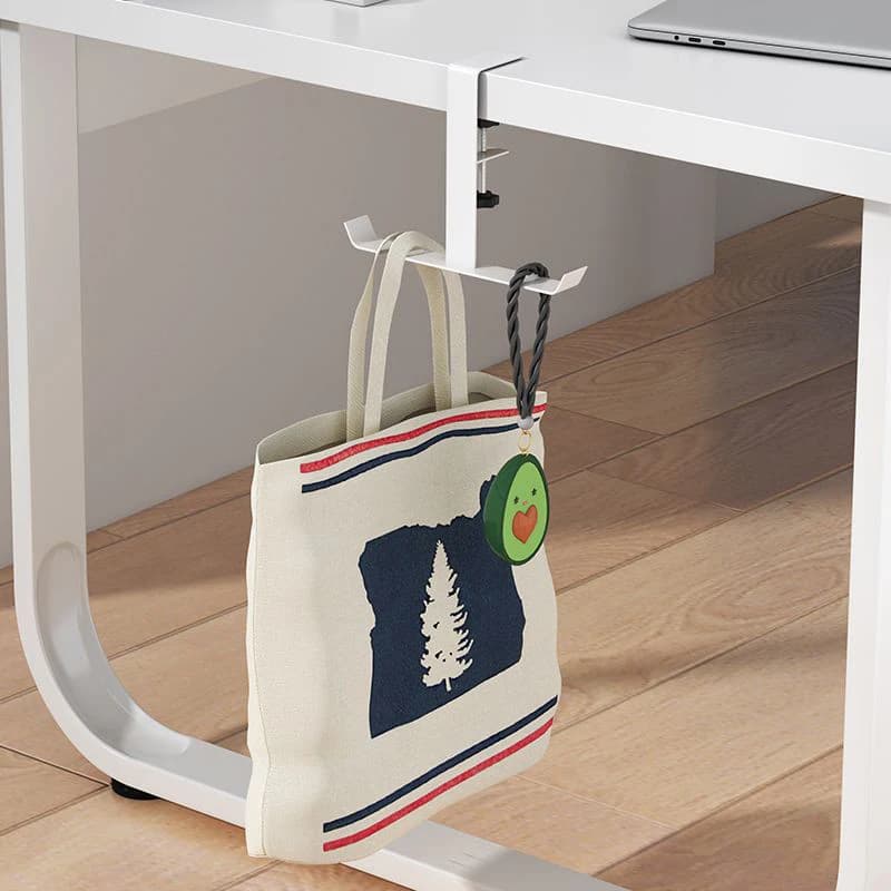 New Adjustable Hook from Desk (1 pcs) Without Drilling, Hook Hanging Office Bag, Hook Backpack for Students