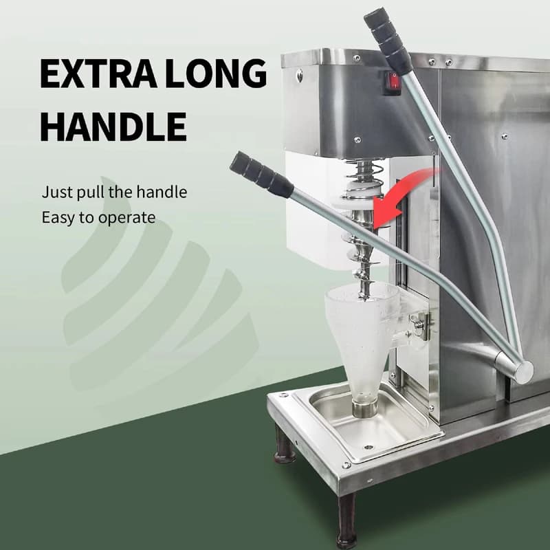 Manual Control Low Price Ice Cream Blender Yogurt Cool Spiral Drill Frozen Ice Cream Machine