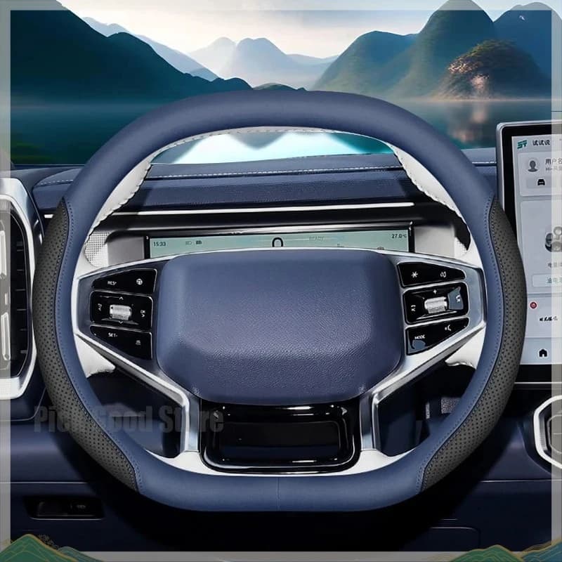 Coprivolante in Pelle per Jetour T1 T2 L6 L7 L9 2025, Accessori Interni Traspiranti per Modifica Auto 2023 2024