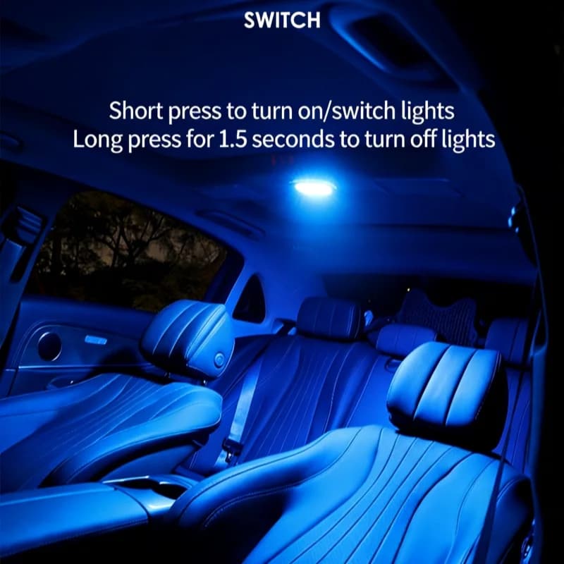 Luce LED Ricaricabile per Bagagliaio con Ricarica USB e Touch per Mercedes Benz Classe E e C, Luce di Lettura Interna per Auto, Lampada da Tetto
