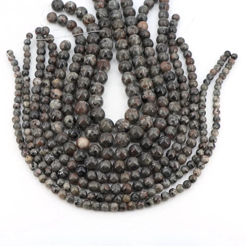 6 8 10 12MM Yooperlite Perline di Pietra Rotonda Branelli di Pietra Naturale Allentati Per La Produzione di Gioielli FAI DA TE Collana Del Braccialetto orecchino Accessorie