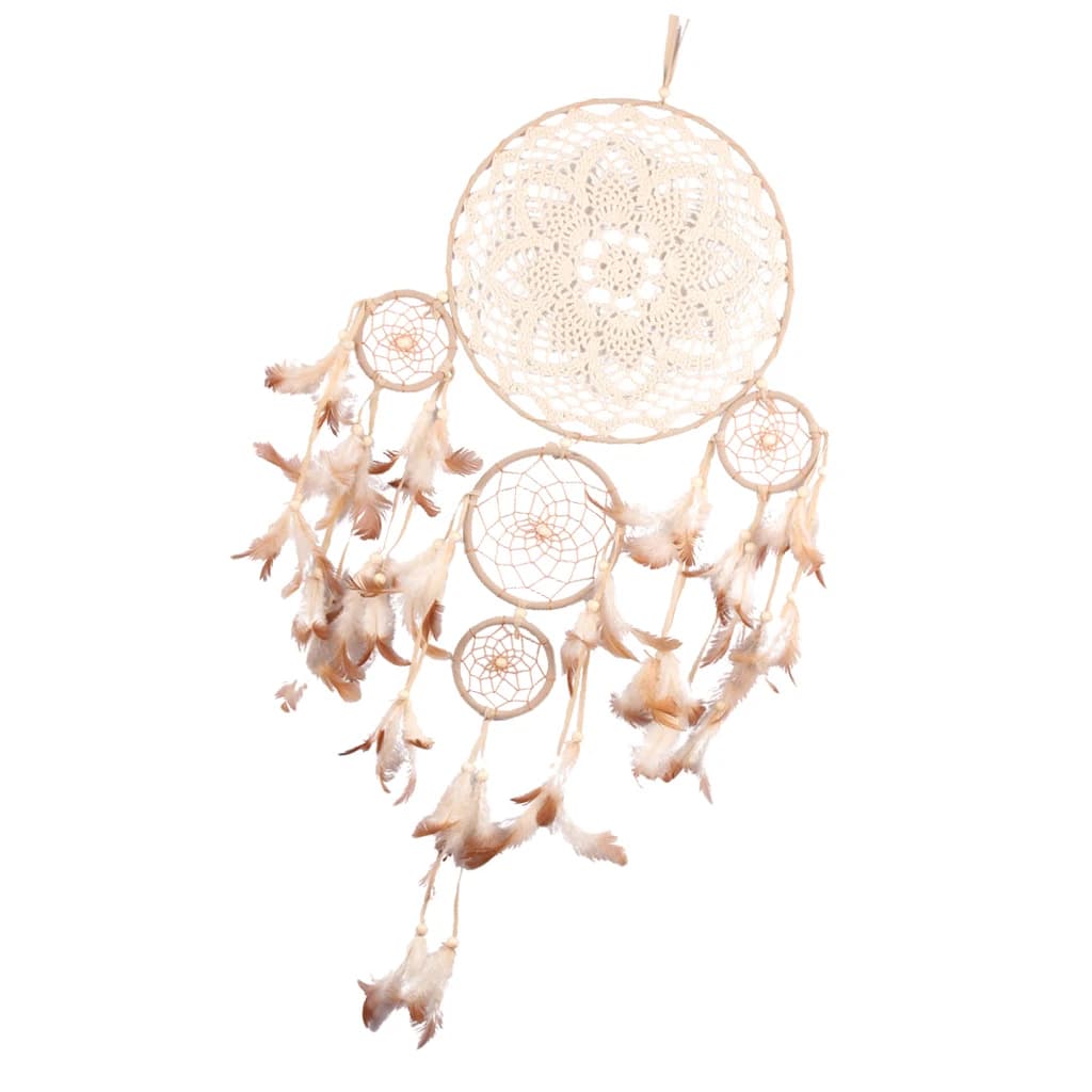 Dreamcatcher Pendant Wall Decoration Large Handmade Craft Feather Hanging Ornament for Home Wedding