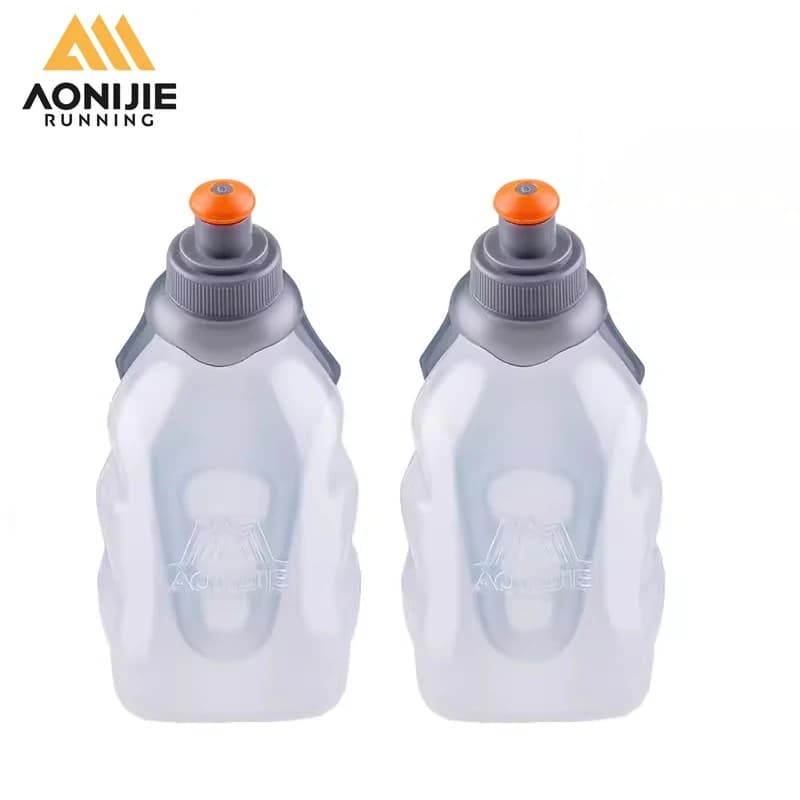 AONIJIE 170ML 250ML water bottle container for preservation of bottle without BPA for running hydration belt backpack camping vest
