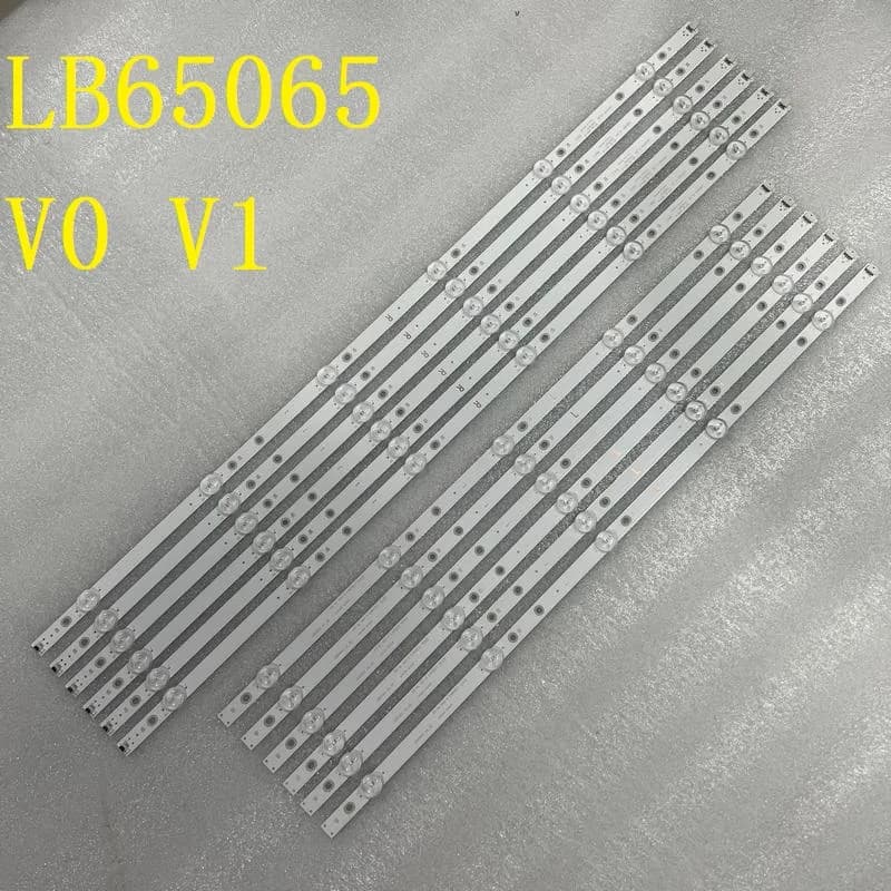 12 PCS/set LED Backlight Strip FOR 65PUS6554 LB65065 V0_00 V1 Element TV E4SW6518RKU E4ST6519RKU TPT650J1-QUBF90.K 3B678000001E