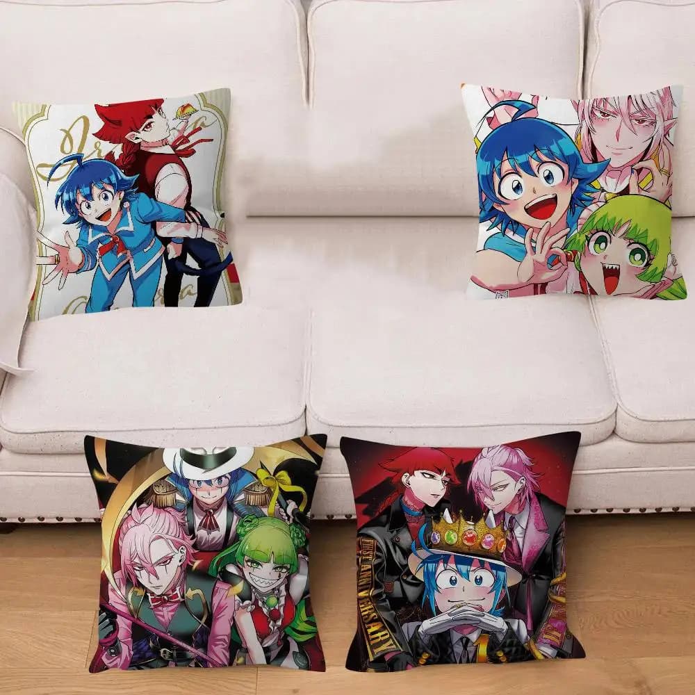 Anime Welcome To Demon School Iruma-kun Cuscino Regalo Decorazione per casa, ufficio, camera da letto, divano, auto, fodera per cuscino 45x45