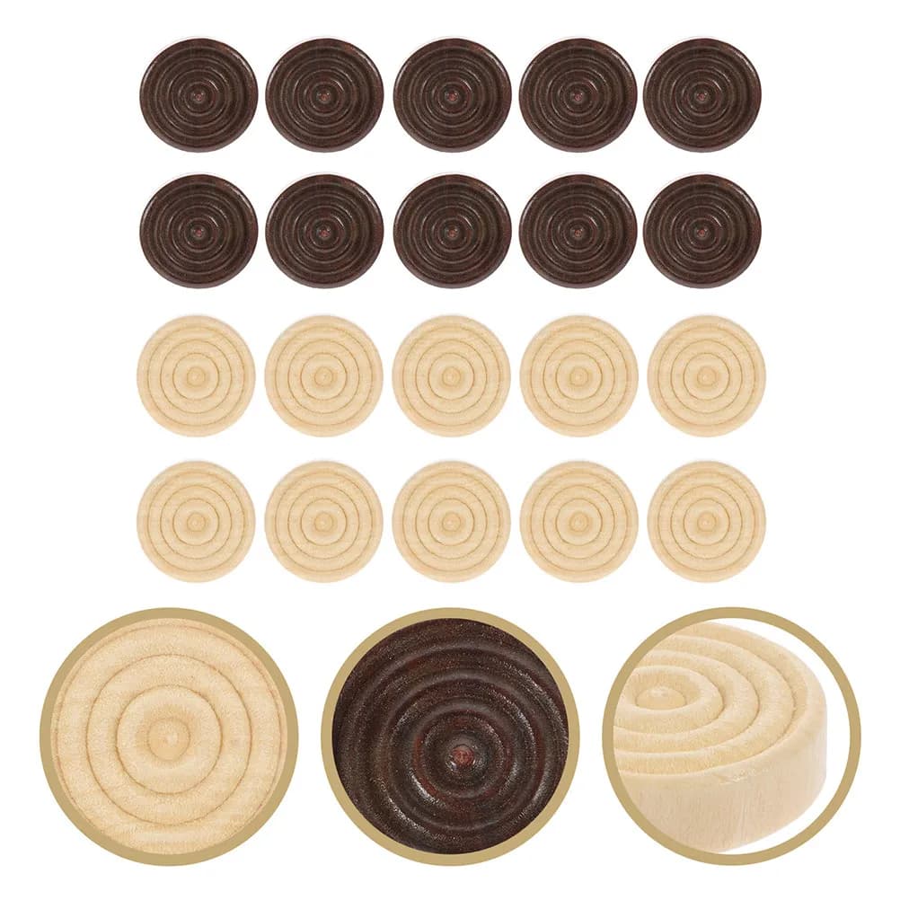 Set di 96 Pezzi per Backgammon e Scacchi in Legno, Gioco Educativo per Allenare il Pensiero Logico e lo Sviluppo dell'Immaginazione