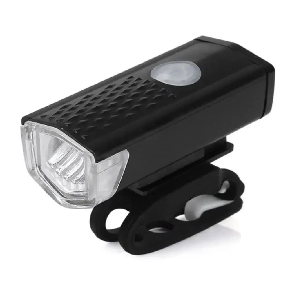 Set di luci per bici ricaricabili tramite USB Luce anteriore impermeabile con fanale posteriore Luci notturne Facile da installare 3 modalità Luci di guida per esterni