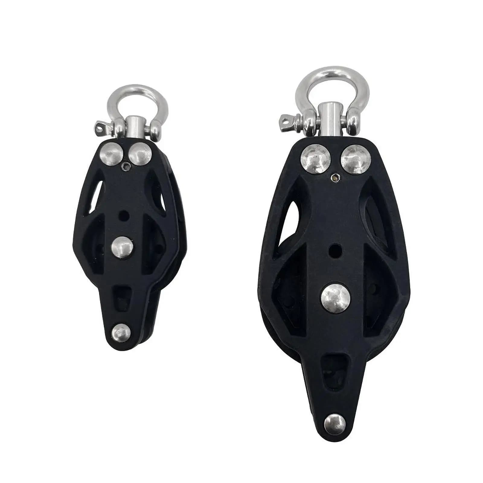 Puleggia di sollevamento Cuscinetto liscio Ponte di sartiame Puleggia Blocco Piccolo cuscinetto silenzioso Puleggia a vela per accessori per carrello di ancoraggio per barche da kayak