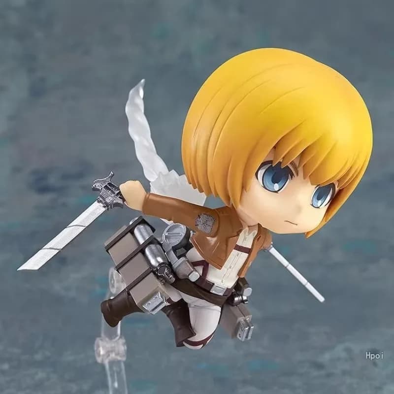 Attacco su Titano Armin Yarulet Q Clay Mobile Face Change Action Figure da collezione Ornamento in scatola
