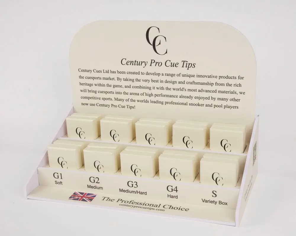 4 pz UK originale professionale CC Century G1 G2 G3 G4 biliardo stecca da biliardo punta 10/11mm
