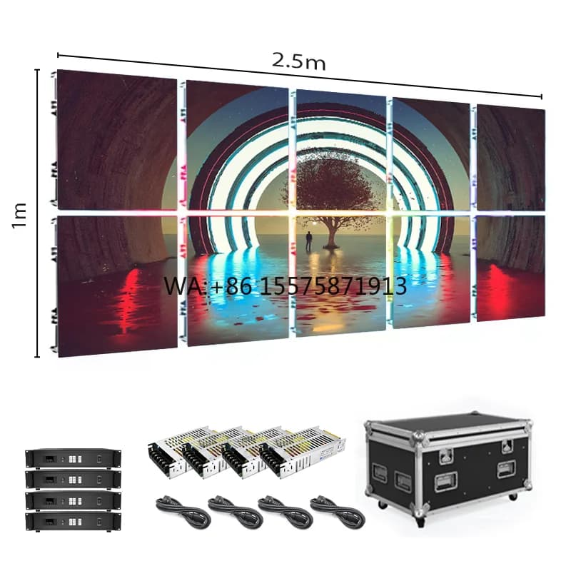 Factory Direct Sales P2.6 P3.9 Flexible Tent Rental LED Screen LED Screen Outdoor Rental 50x100 for concerts