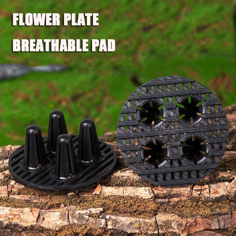 Round Plastic Plant Pot Root Control Pad Elevated Flower Pot Stand Base Prevent Root Rot Leakage Gardening For Potted Plants