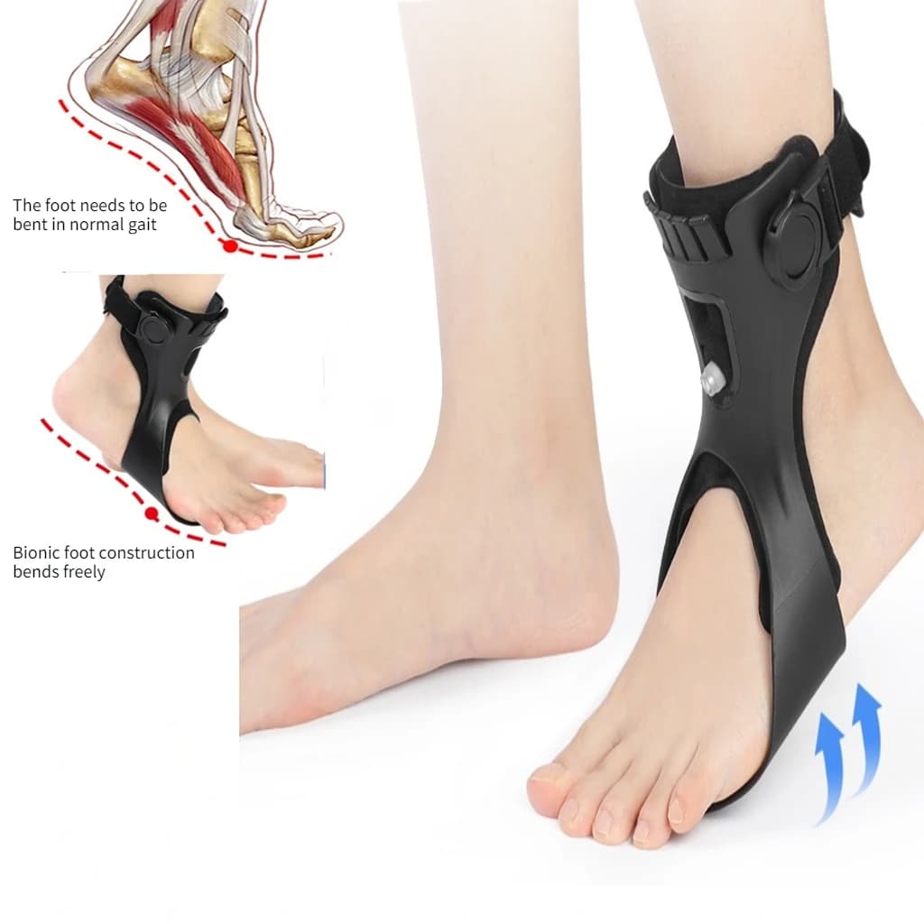 Correttore di caduta del piede e inversione per il correttore di supporto della caviglia per la riabilitazione dell'emiplegia dell'ictus per camminare con le scarpe