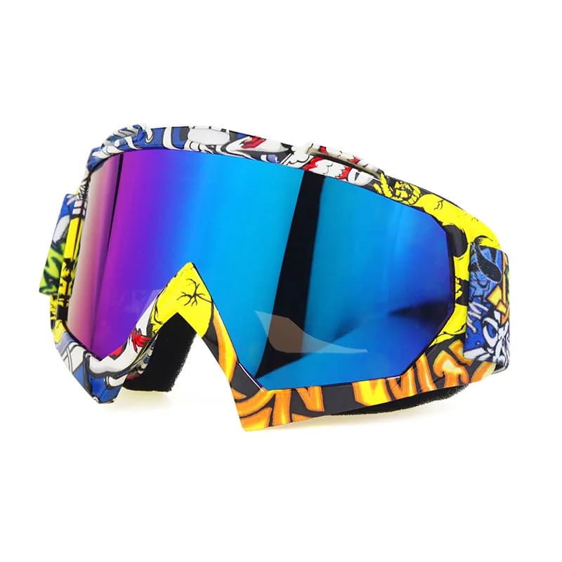Occhiali Protettivi per Moto, Casco Off-Road, Sci, Unisex, per Attività all'Aperto