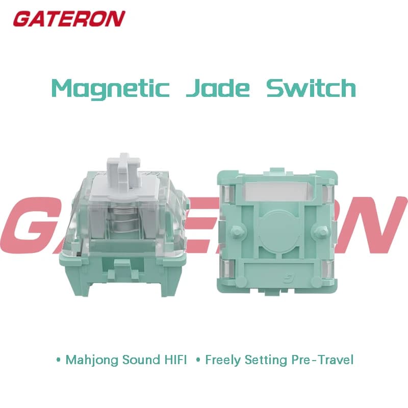 Gateron Interruttore magnetico in giada lineare per tastiera meccanica magnetica HIFI Pre lubrificato Sensore Hall SMD Pre Viaggia Impostazione libera