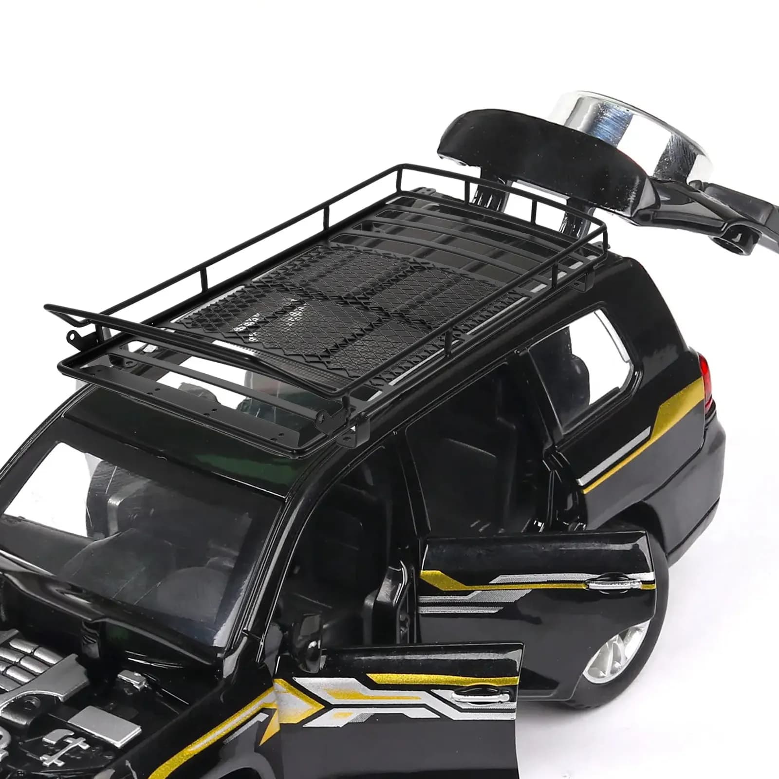 Rc Crawler Roof Luggage Storage Bracket for 1:10 Scale Vehicles Realistic Simulation Accessory Heavy Duty Lightweight Fixation