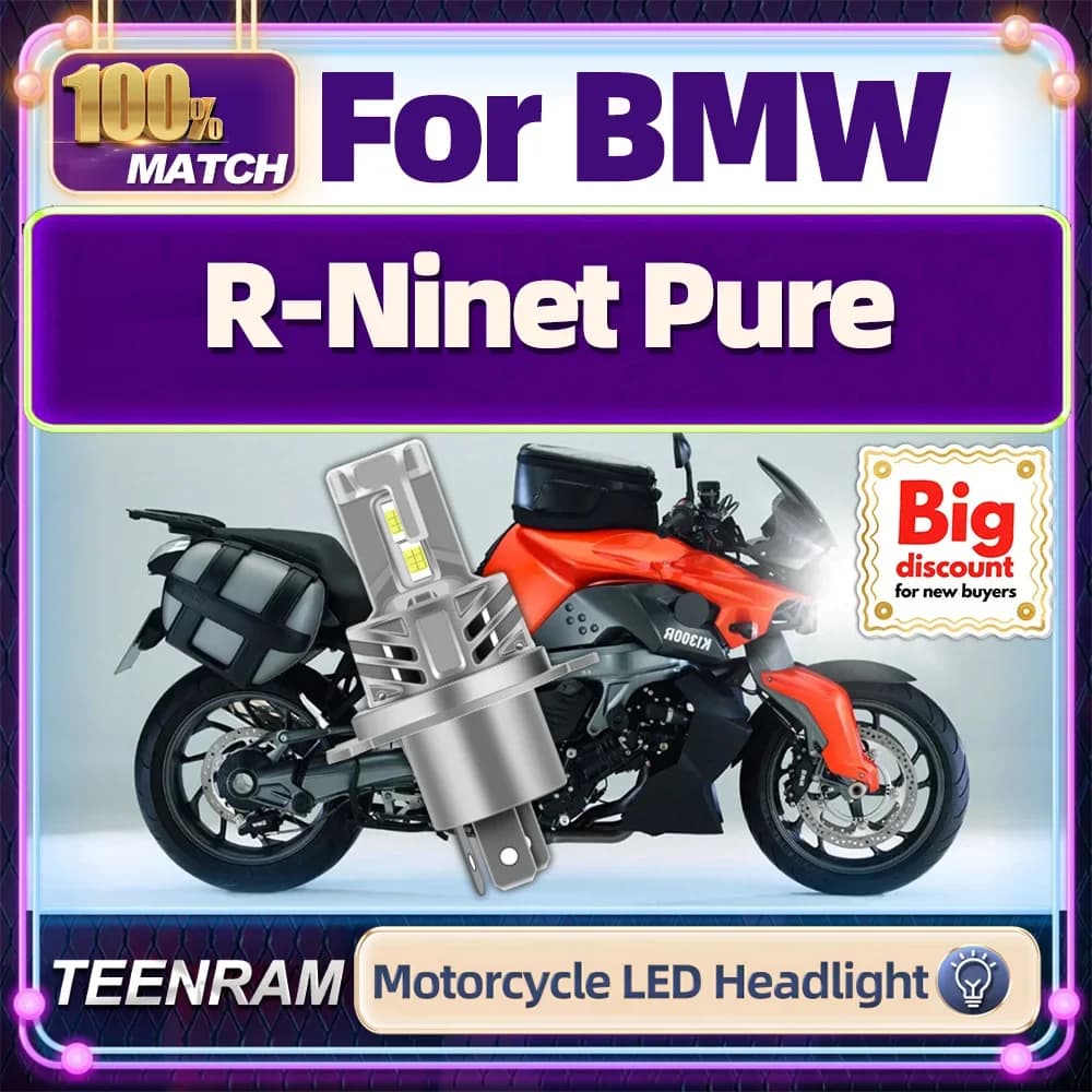 Roadsun For BMW R-Ninet Pure Super Bright Moto LED Light bulbs for headlights Canbus No Error Hi/Lo Moto Moto Ampolle for headlights
