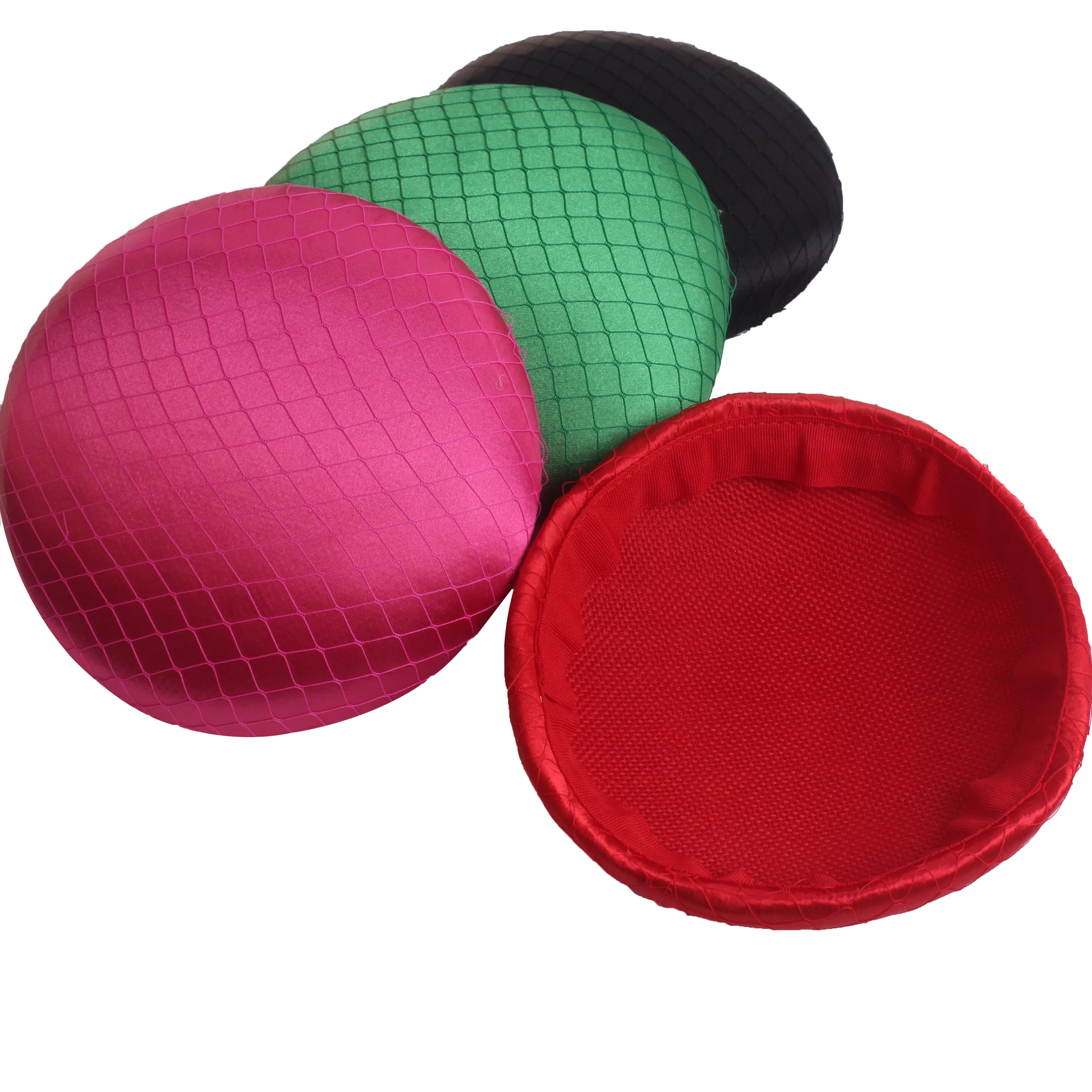 Basi per fascinator in raso da 15 cm all'ingrosso per le donne Cappelli da sposa Accessori per capelli chic fai da te Crea cappelli per modisteria per feste 1 pz / lotto