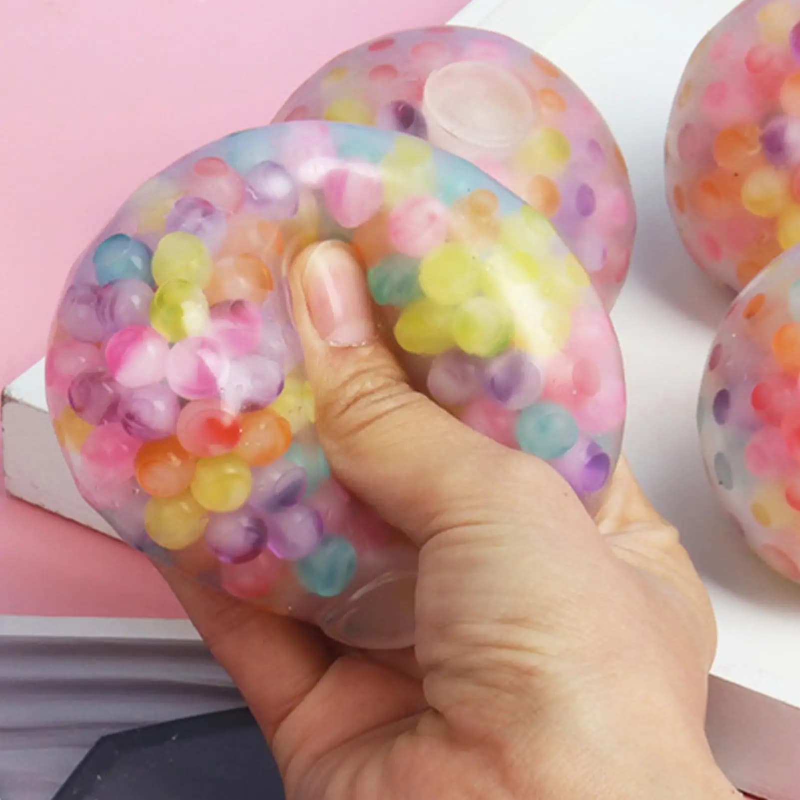 Palline Antistress Squishy, Giocattoli Sensoriali per Adulti e Bambini, Palline per Alleviare l'Ansia, Strumento di Calma Lenta