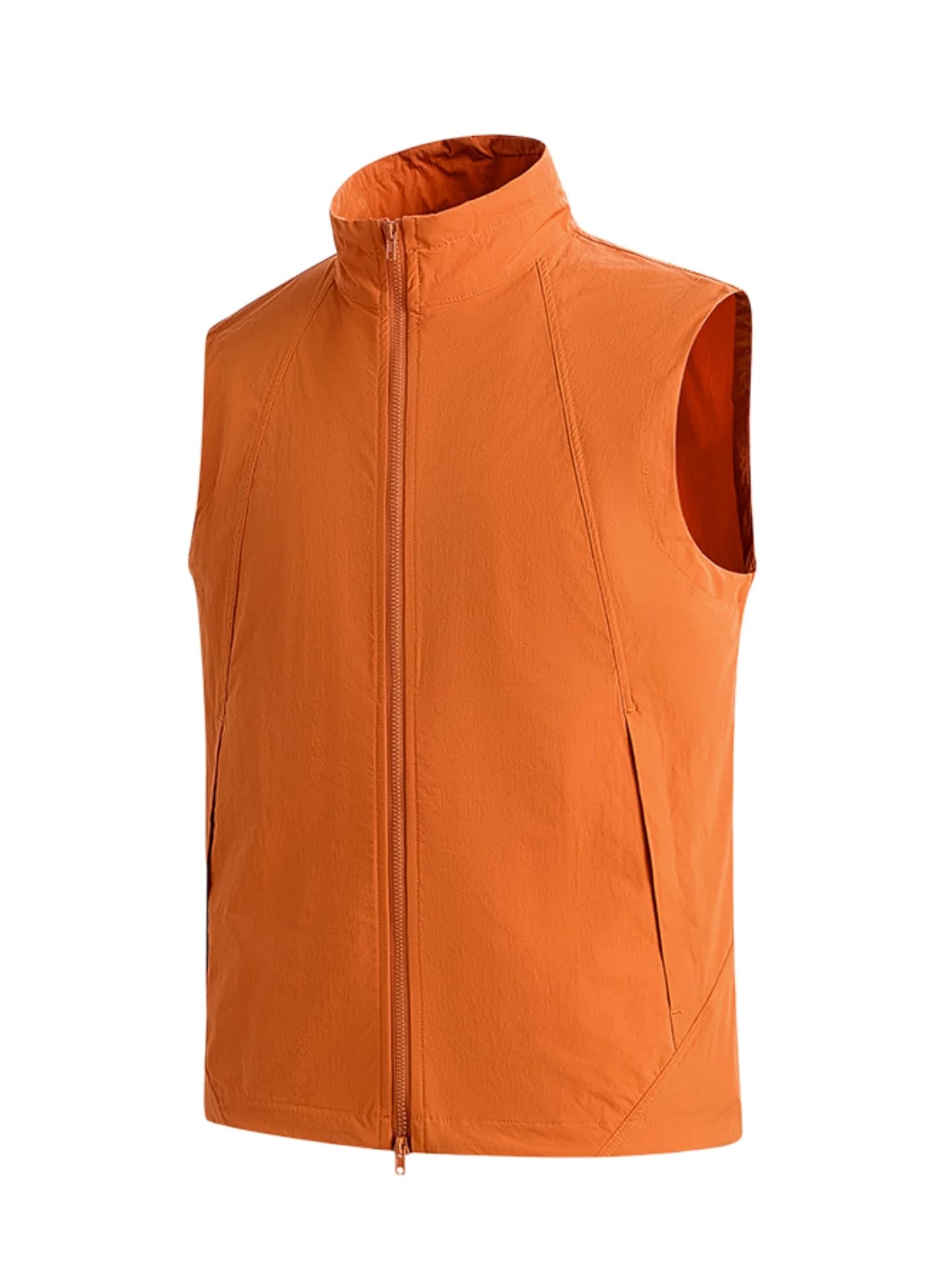 Canotta da Uomo Slim Fit Elastica ad Asciugatura Rapida, Assorbi Sudore, Senza Maniche, Stile Casual, per Sport all'Aperto, Leggera con Cerniera