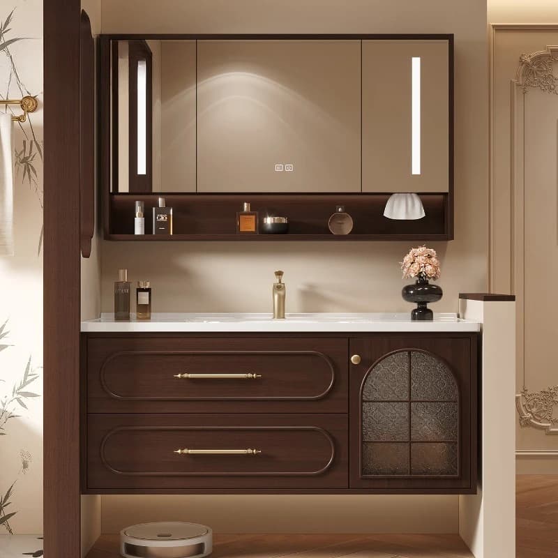 Wall Organizer Bathroom Cabinet Mirror Storage Shelves Accessories Cupboard Decorations Skincare Archivadores Trendy Furniture