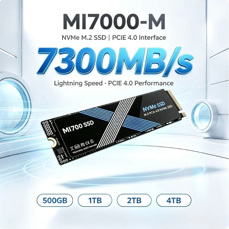 Original MI7000-M Portable External NVMe SSD 500GB-4TB PCIe Gen4 High Performance Solid State Drive Fast Storage for PC Laptop