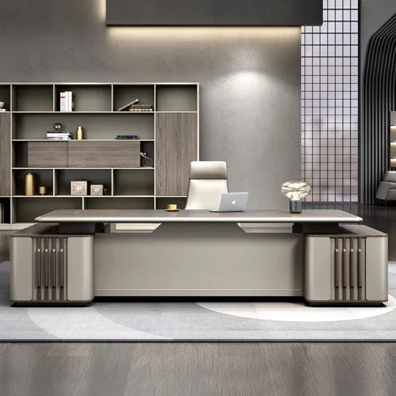 design di colore chiaro, organizer durevole, scrivanie da ufficio moderne e di lusso
