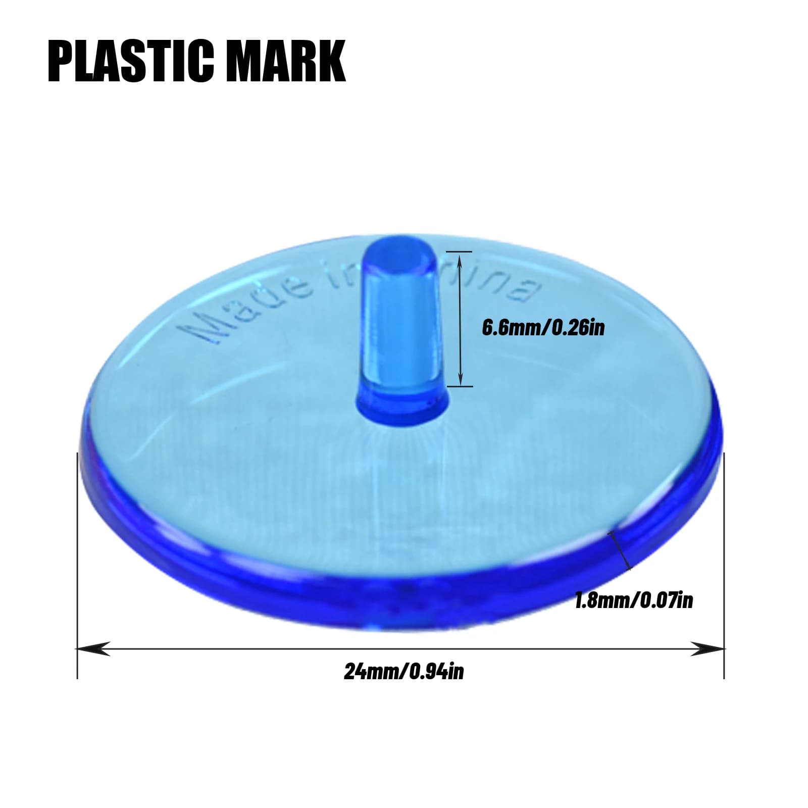 50 pennarelli per palline da golf - Marcatori di posizione in plastica colorata da 24 mm - Colori assortiti per accessori per mazze da golf