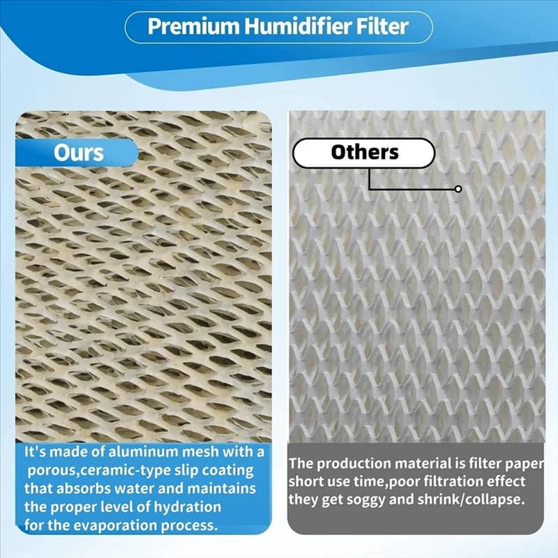 A21F-Filtro pannello acqua di ricambio in rete di alluminio 35 per umidificatori modelli 350, 360, 560, 560A