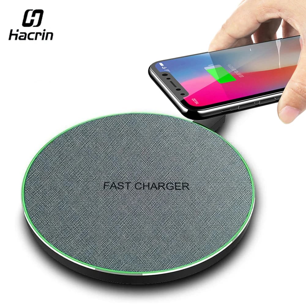 Pad caricabatterie wireless per iPhone 17 16 15 14 13 12 Pro Max Samsung S23 S22 Stazione di ricarica rapida portatile ultrasottile con luce a LED