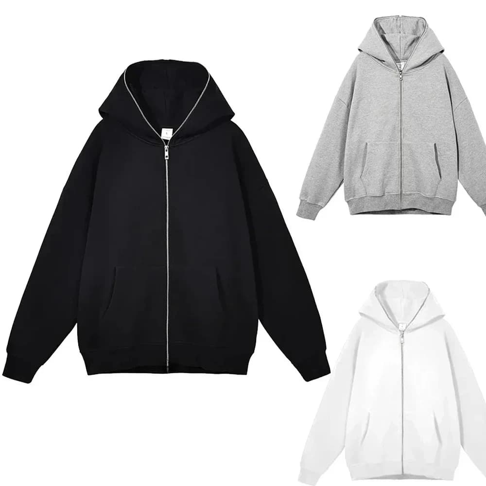 2026 Men's and Women's Hooded Full Zipper Hooded Sportswear Hip Hop Comfortable Clothing Spring and Autumn Fashion Dressing