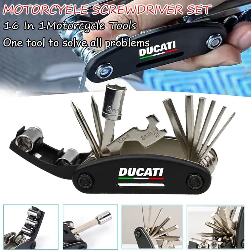 Set di Cacciaviti per Riparazioni Compatibile con Ducati Scrambler 800, Monster 821, Diavel, DesertX, Multistrada 950, 1100
