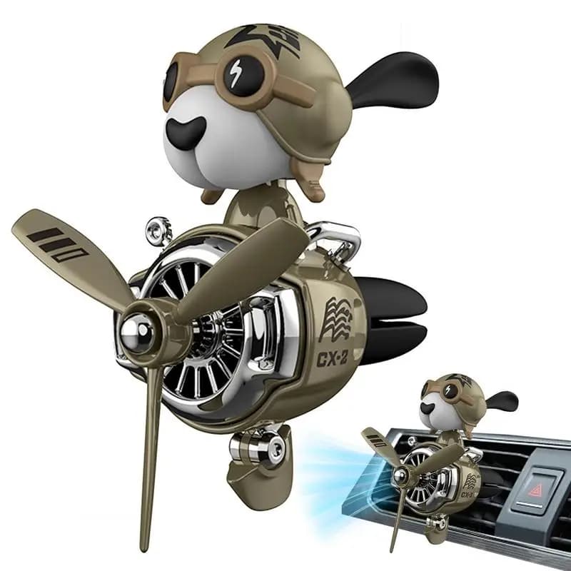 Cartoon Shaking the head Beagle Pilot Deodorant for auto Dog Pilot Deodorant for auto Perfume for rotating propeller socket