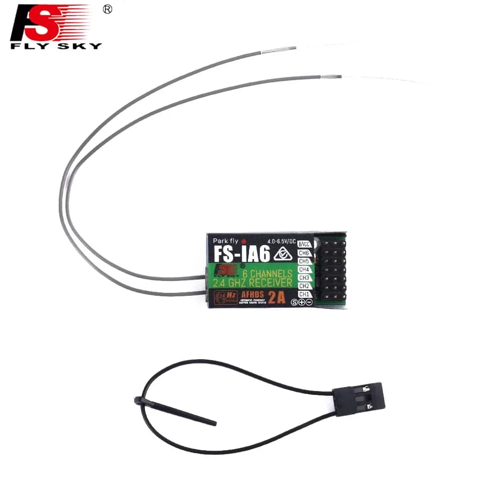 Flysky FS IA6 IA6B 4.0-6.5V AFHDS 2A GFSK 2.4GHZ 6CH Receiver FlySky GT2E I6X I6S for RC Airplane Glider Helicopter Toy
