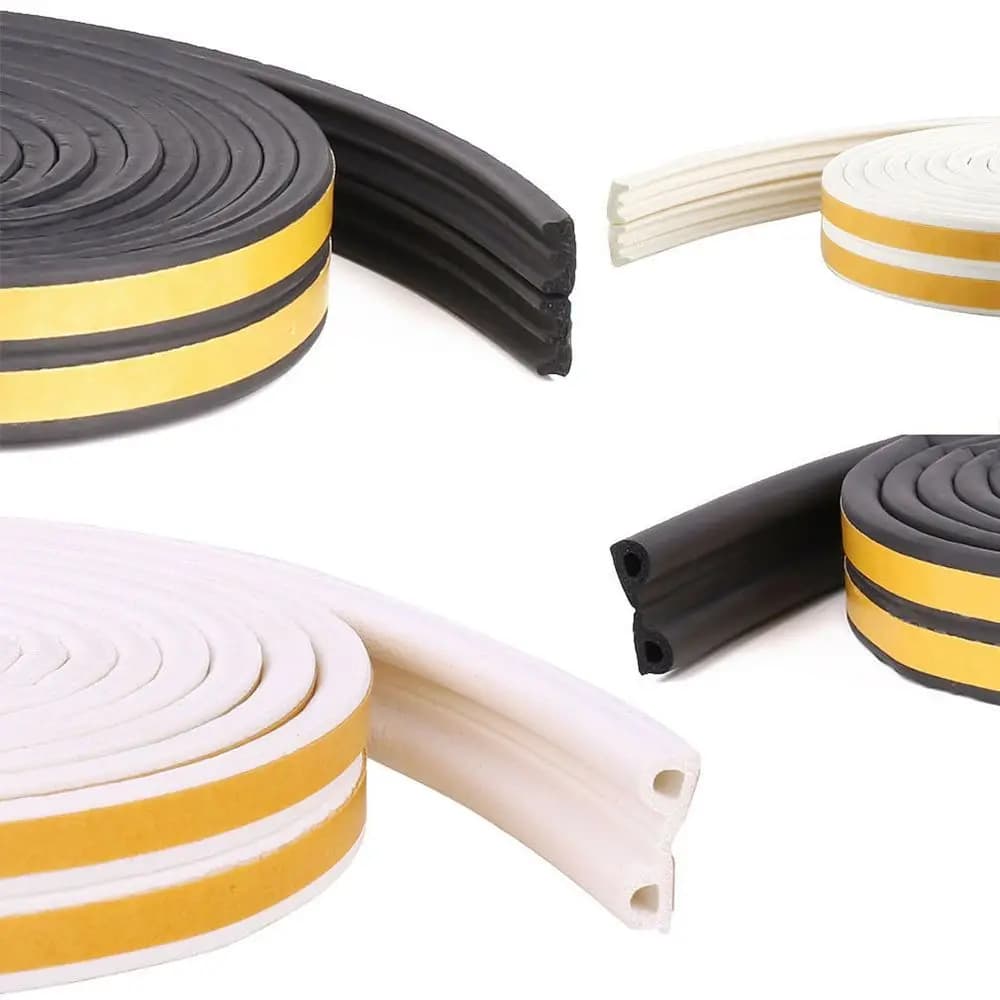 5/10M Home Weather Strips Rubber Seal Strip Foam Window Door Draught Excluder