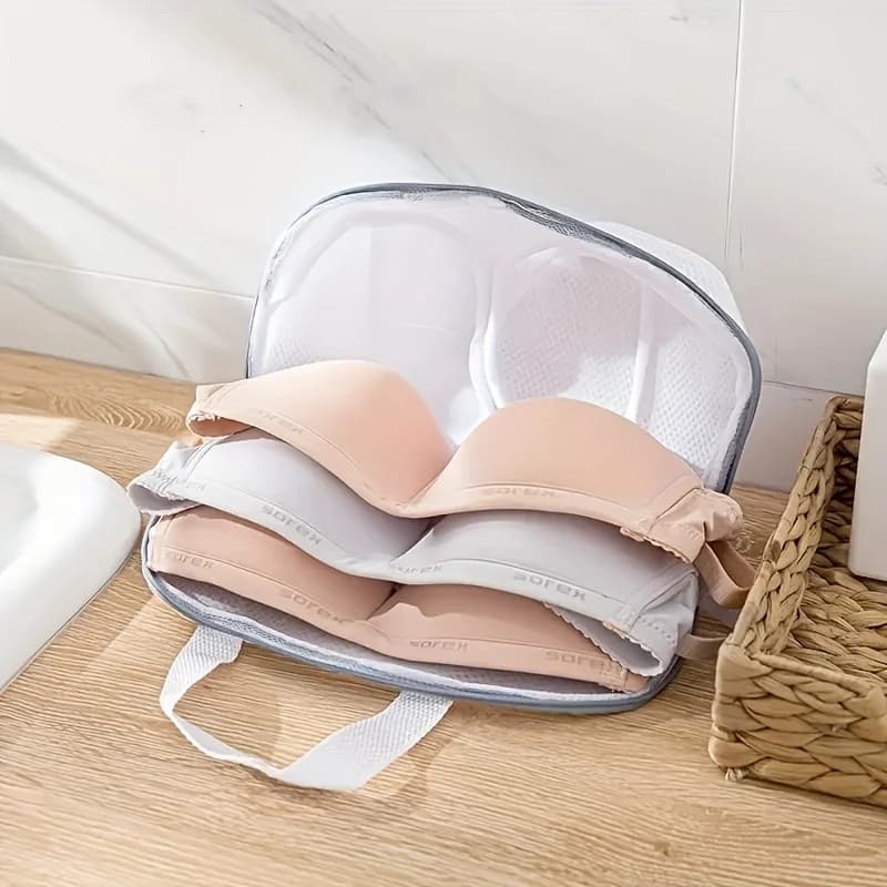 Sacchetto per lavaggio intimo in rete, sacchetto per lavaggio reggiseni lavabile in lavatrice, sacchetto per lavaggio lingerie da viaggio anti-deformazione e per la cura della casa