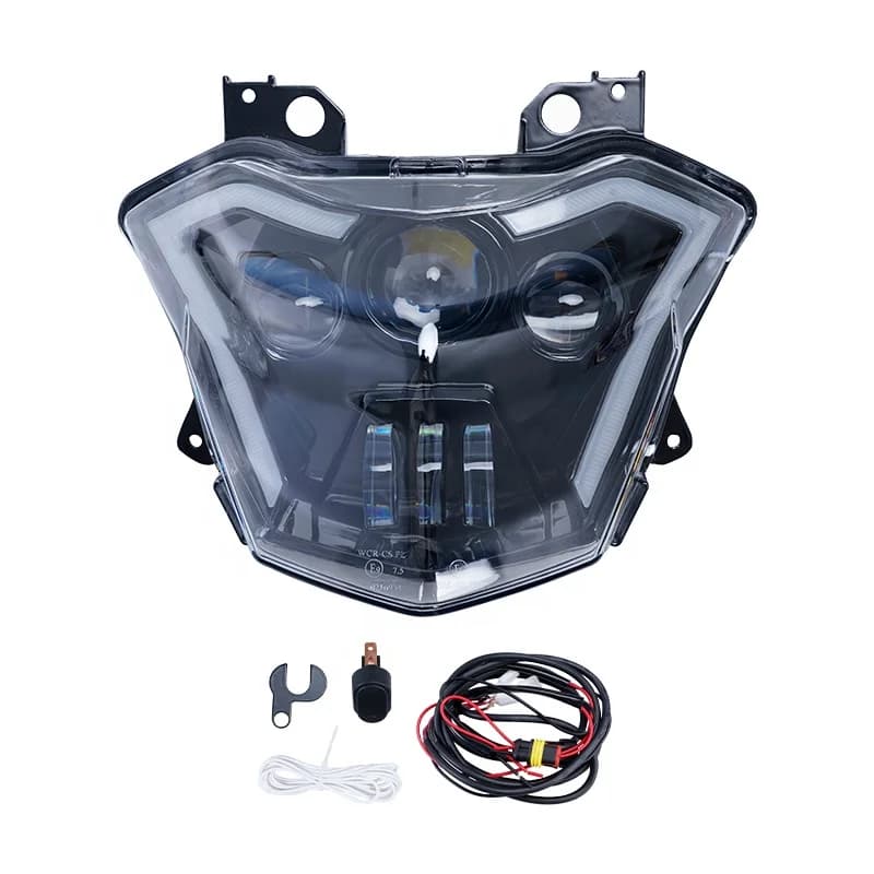 Per K AWASAKI X 300 fari neri a LED per moto ad alte prestazioni con indicatori di direzione a fascio alto/basso