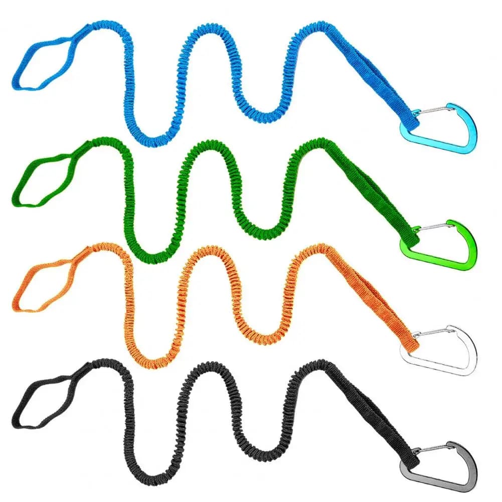 100cm Paddle Rope per Kayak Paddle guinzaglio canottaggio pesca elastico Bungee Strap cordino corda canoa Rafting Kayak Paddle guinzaglio