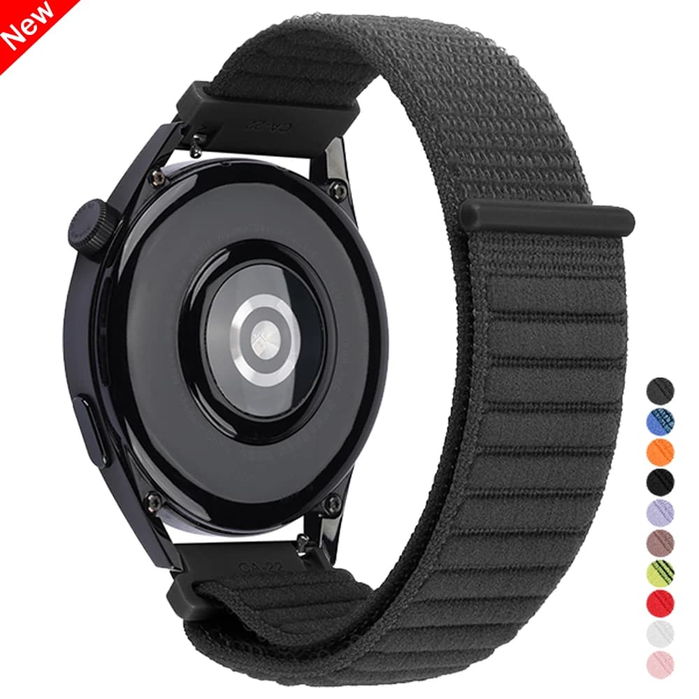 22mm Sostituisci cinturino traspirante per Fossil GEN 6 5 5E 44mm/GEN 5 LTE 45mm/Gen 5 Carlyle HR/Gen 4 Explorist HR Bracciale sportivo in nylon
