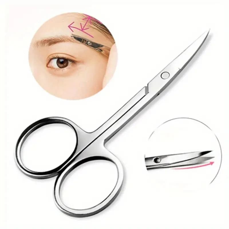 Small stainless steel scissors for nails, eyebrow and nose hair scissors, nail cutters, face trimmer, make-up and beauty 2035