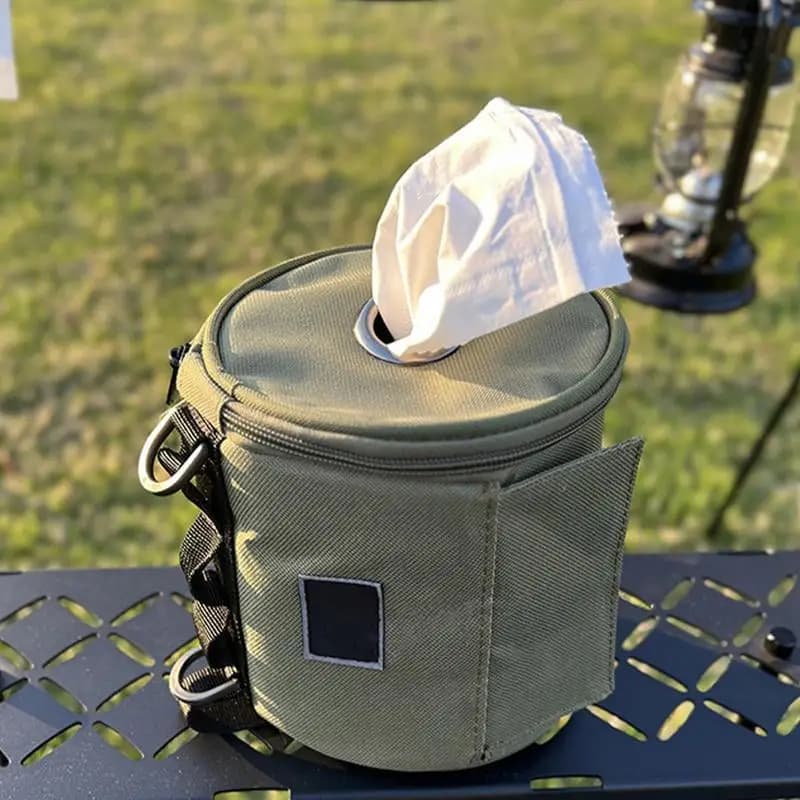 Custodia per carta igienica da campeggio Porta asciugamani di carta per auto impermeabile Porta carta igienica da campeggio riutilizzabile Borsa per riporre carta in rotolo portatile