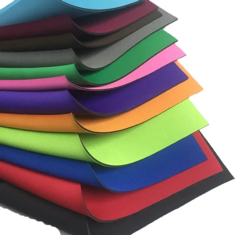 2.5mm Thickness Multicolor Nylon Fabric Coated Sbr Rubber Scuba Neoprene Fabrics Material