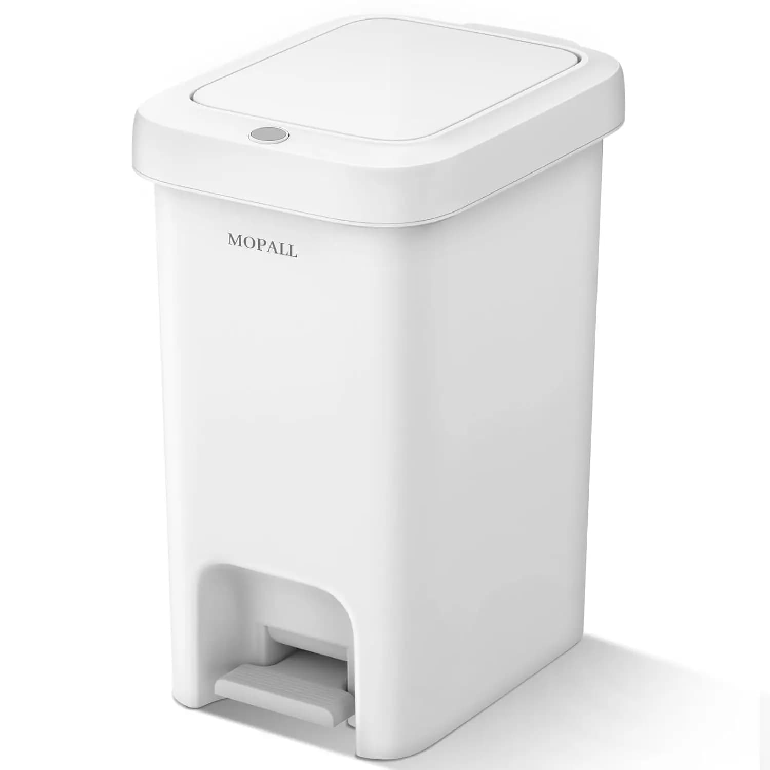 Pattumiera da bagno sottile con coperchio dalla chiusura ammortizzata, 21,5 l/5,7 gal. Pattumiera con piano e pedale per l'home, la cucina e l'ufficio