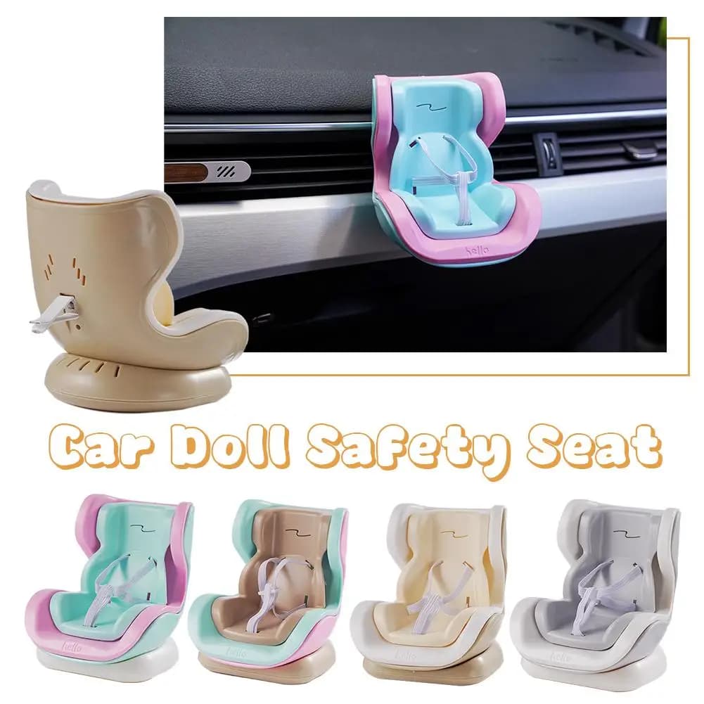 Per Labubu Seggiolino di sicurezza per bambola per auto Modello di sedia per cartoni animati per auto Kawaii Doll Seat Outlet Decor Accessori per interni per auto