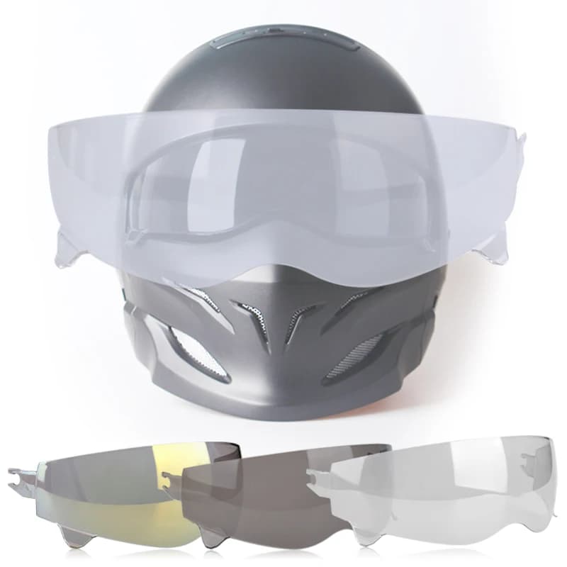Lenti specifiche del casco, parasole interno nero trasparente