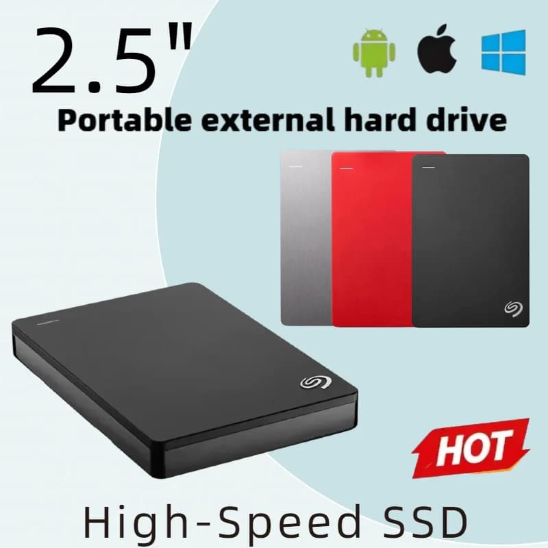 2026 2.5Inch For Seagate Portable External Hard Disk Backup Plus SlimUSB 3.0 DASKA HDD Portable External Data Storage